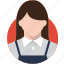 bakery waiter character, flat design character, flat design profession, profile, user, avatar 