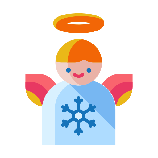 Angel, christmas, decorate, decoration, snowflake, winter icon - Free download