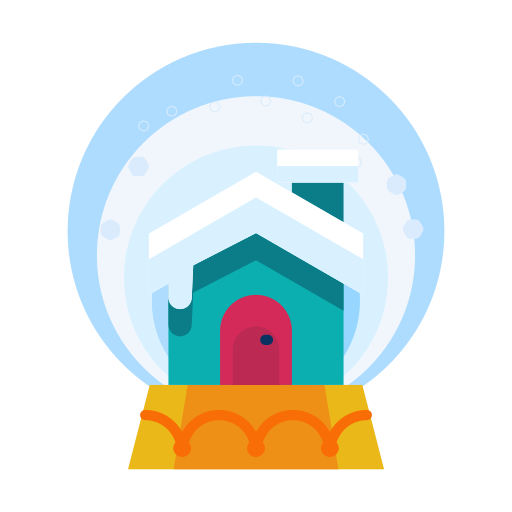 Cabin, decorate, decoration, home, house, snowglobe icon - Free download