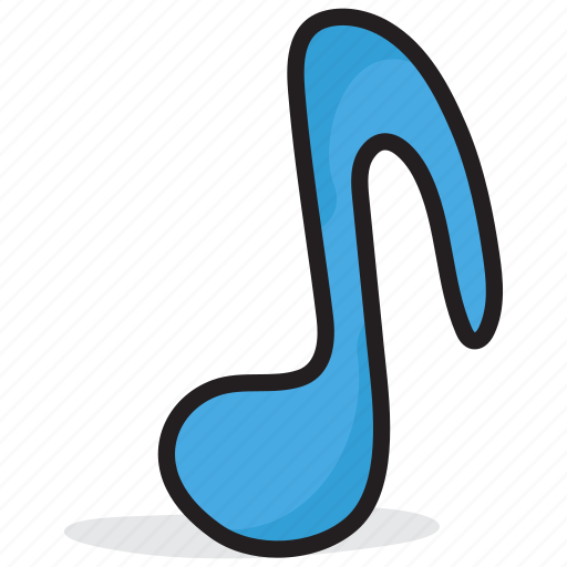 Eighth note, melody, music, music note, quaver icon - Download on Iconfinder