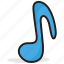 eighth note, melody, music, music note, quaver 