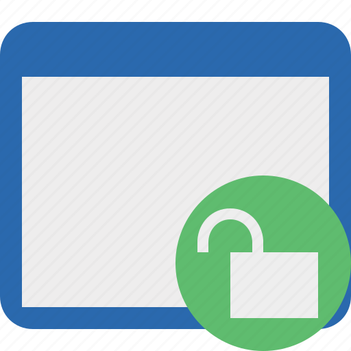 Application, unlock, window icon - Download on Iconfinder