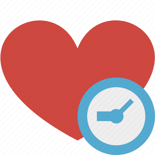 Clock, favorites, heart, love, valentine icon - Download on Iconfinder