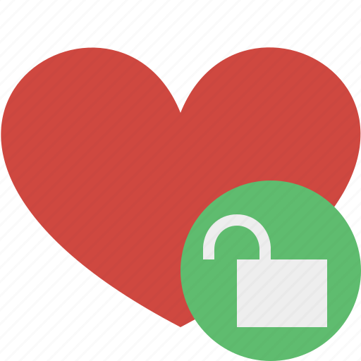 Favorites, unlock, heart, love, valentine, bookmark icon - Download on Iconfinder