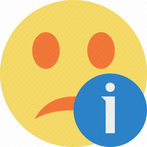 Information, smile, unhappy, emoticon, emotion, face icon - Download on Iconfinder