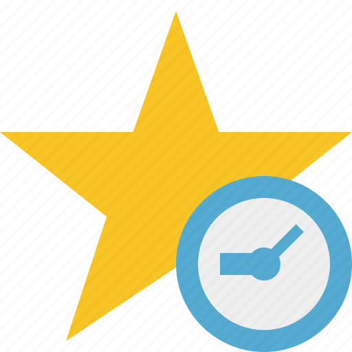 Clock, star, achievement, bookmark, favorite, rating icon - Download on Iconfinder
