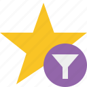 filter, star, achievement, bookmark, favorite, rating 