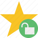 star, unlock, achievement, bookmark, favorite, rating