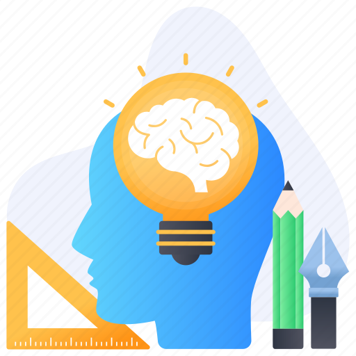 Brainstorming, creative thinking, creative brain, innovative thinking, critical thinking icon - Download on Iconfinder