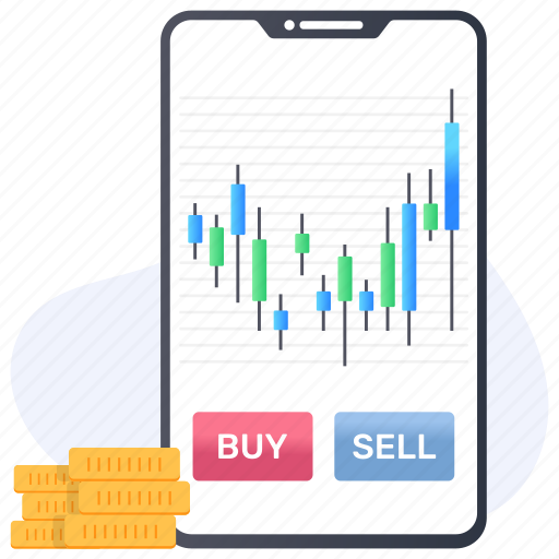 Buy and sell, online trading, trading app, business app, online analytics icon - Download on Iconfinder