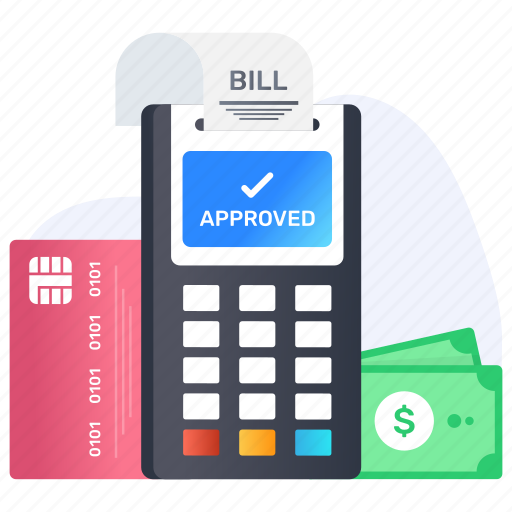 Cash register, pos, cash till, point of service, invoice machine icon - Download on Iconfinder