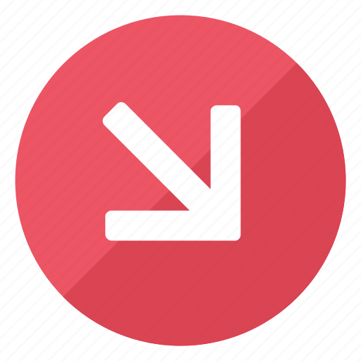 Direction, down, trend, decrease, red, sign icon - Download on Iconfinder