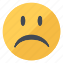emoticon, sad, disappointed, emoji, expression, unhappy, unsatisfied