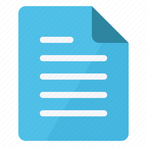 Cyan, document, portrait, text, file, paper, sheet icon - Download on Iconfinder