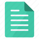 document, green, portrait, text, file, paper, sheet