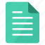 document, green, portrait, text, file, paper, sheet 