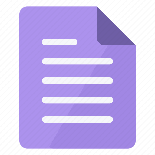 Document, magenta, portrait, text, documents, paper, sheet icon - Download on Iconfinder