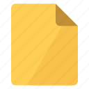 document, portrait, yellow, documents, file, paper, sheet