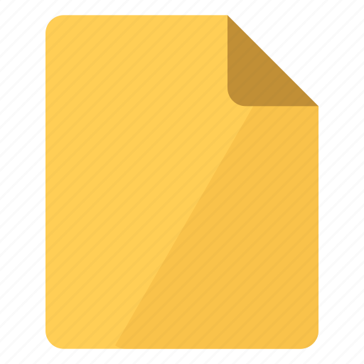 Document, portrait, yellow, documents, file, paper, sheet icon - Download on Iconfinder
