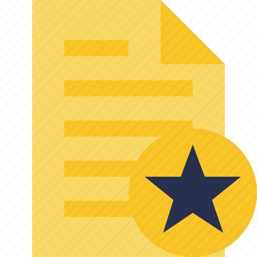 Document, file, page, star, text icon - Download on Iconfinder