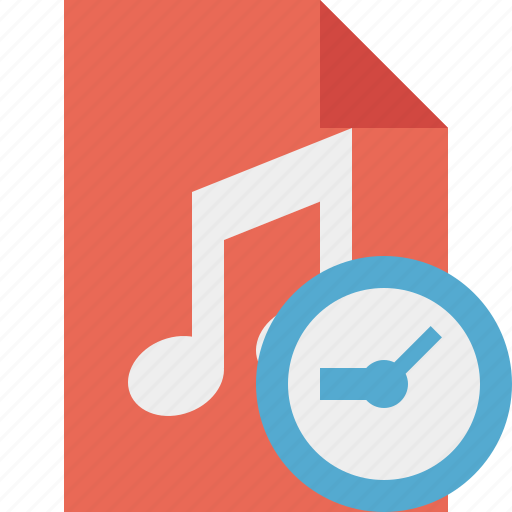 Audio, clock, document, file, music icon - Download on Iconfinder
