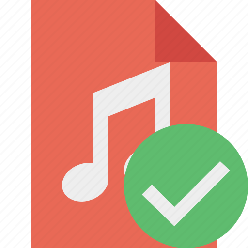 Audio, document, file, music, ok icon - Download on Iconfinder
