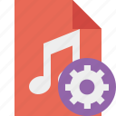 audio, document, file, music, settings
