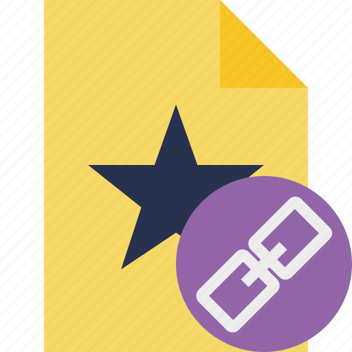 Document, favorite, file, link, star icon - Download on Iconfinder