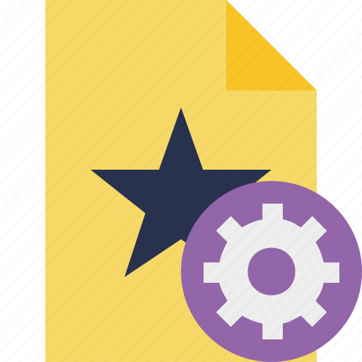 Document, favorite, file, settings, star icon - Download on Iconfinder