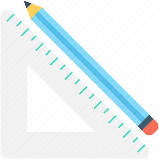 Degree square, drafting tool, geometry tool, pencil, set square icon - Download on Iconfinder