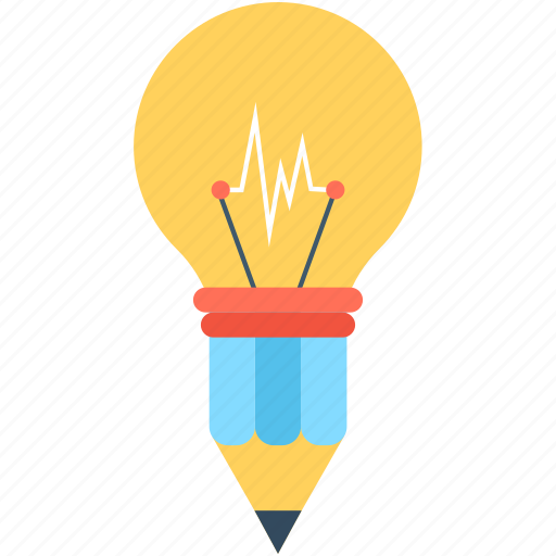 Artwork, bulb, creativity, designing, pencil icon - Download on Iconfinder