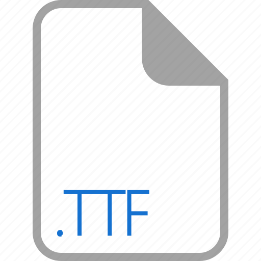 Extension, file, filetype, format, ttf icon - Download on Iconfinder