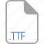 extension, file, filetype, format, ttf 