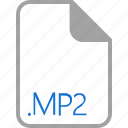 extension, file, filetype, format, mp2