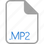 extension, file, filetype, format, mp2 