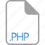 extension, file, filetype, format, php 