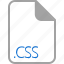 css, extension, file, filetype, format 