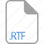 extension, file, filetype, format, rtf 