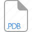 extension, file, filetype, format, pdb 