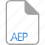 aep, extension, file, filetype, format 