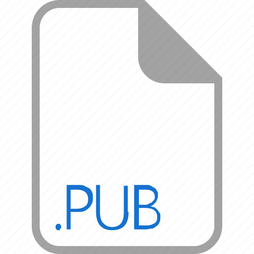 Extension, file, format, pub icon - Download on Iconfinder