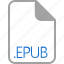 epub, extension, file, filetype, format 