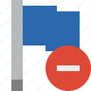 blue, flag, location, marker, pin, point, stop