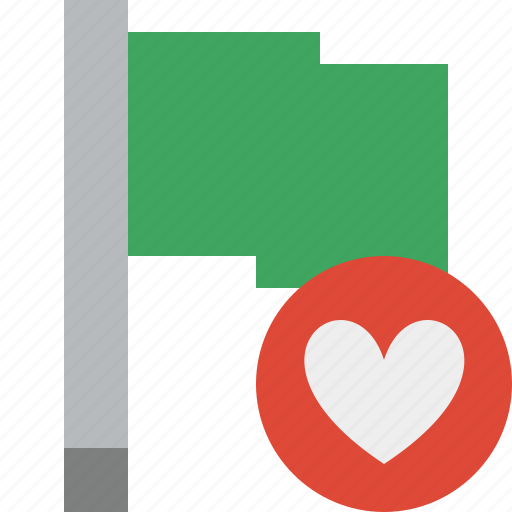 Favorites, flag, green, location, marker, pin, point icon - Download on Iconfinder