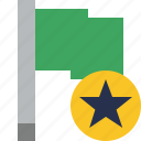 flag, green, location, marker, pin, point, star