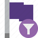 filter, flag, location, marker, pin, point, purple