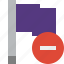 flag, location, marker, pin, point, purple, stop 