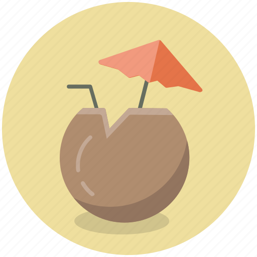 Coconut, drink, alcohol, beverage, cocktail, cup icon - Download on Iconfinder