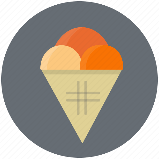 Cone, cream, ice, dessert, eat, food, sweet icon - Download on Iconfinder
