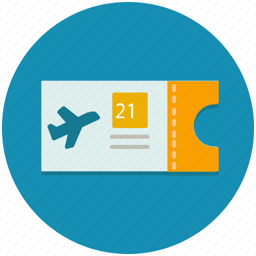 Plane, ticket, aeroplane, airplane, flight, transportation icon - Download on Iconfinder